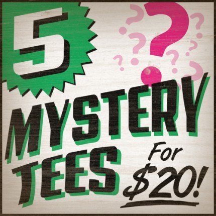 5 Mystery Tees For $20