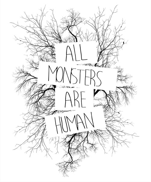 All Monsters Are Human Shirt From Qwertee Daily Shirts