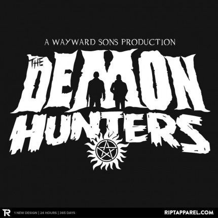 The Demon Hunters (White on Black)