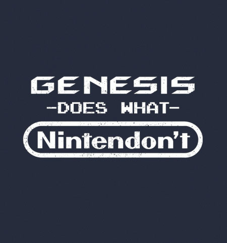 Genesis does what nintendon t shirt