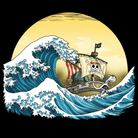The Going Merry by Hokusai