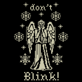 Don’t Blink Needlepoint Angel