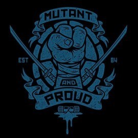 Mutant & Proud Leo on Black