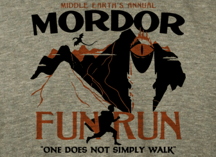 Mordor Fun Run Limited Edition Tri-Blend Print