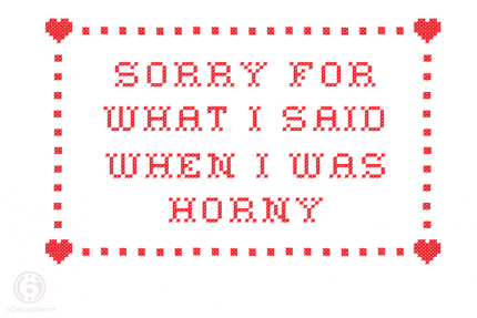 Sorry When Horny