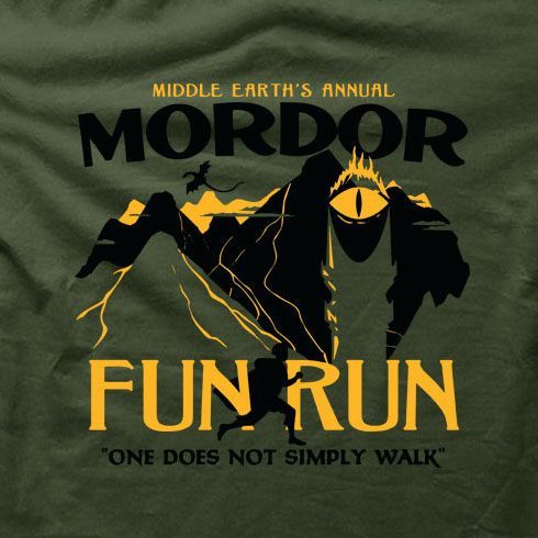 mordor fun run t shirt uk