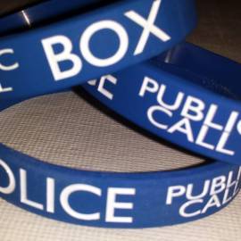 Silicone Bracelet: Police Box