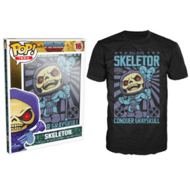 Pre-Sale Item Ships End of January – Funko POP! Tee – Hail Skeletor Poster
