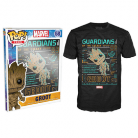 Pre-Sale Item Ships End of January – Funko POP! Tee – Guardians of the Galaxy Groot Line Up