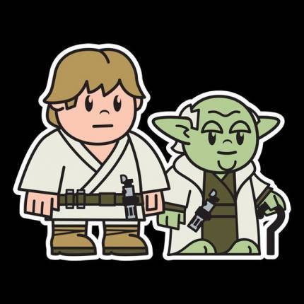 Mitesized Luke & Yoda