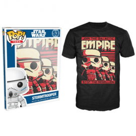 Pre-Sale Item Ships End of January – Funko POP! Tee – Star Wars Stormtrooper Poster