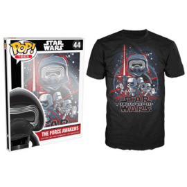 Pre-Sale Item Ships End of January – Funko POP! Tee – Star Wars Force Awakens Poster