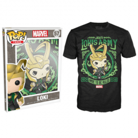 Pre-Sale Item Ships End of January – Funko POP! Tee – Marvel Loki's Army Poster