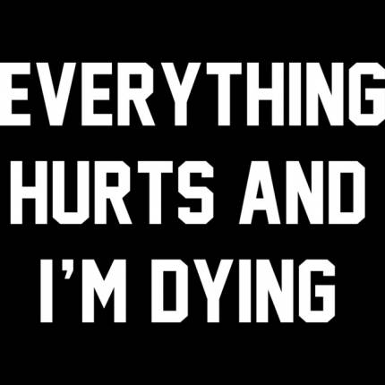 Everything Hurts And I’m Dying