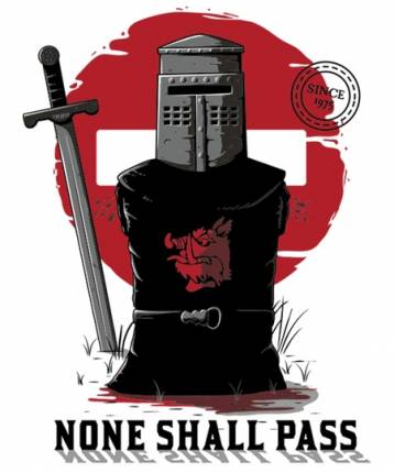 NONE SHALL PASS