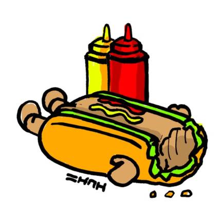 Eating Dancing Hotdog