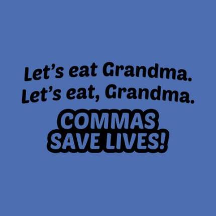 Commas Save Lives