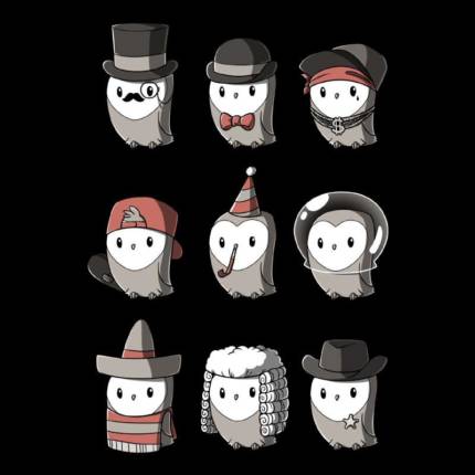 Owls With Hats
