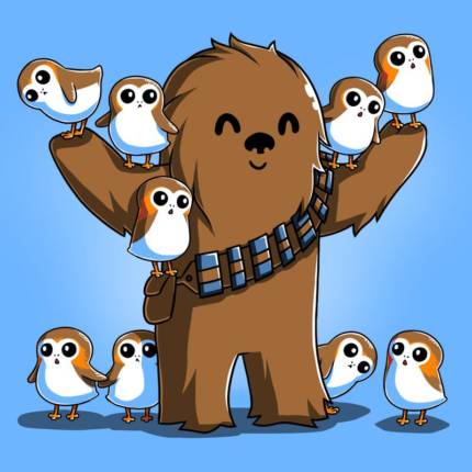 Chewie and Porgs