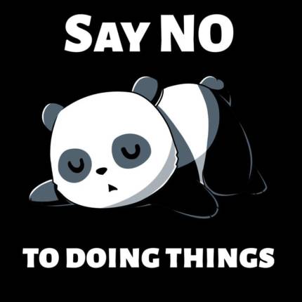 Say No To Doing Things (Black)