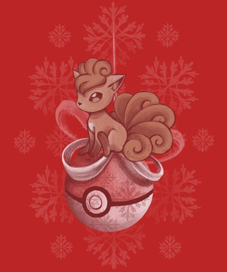 christmas vulpix shirt from qwertee daily shirts christmas vulpix