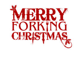 Merry Forking Christmas (Red),Xmas T-shirt,Funny Jumper Humor Gift
