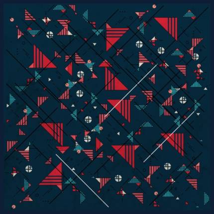 Geometric Abstract Red Pattern