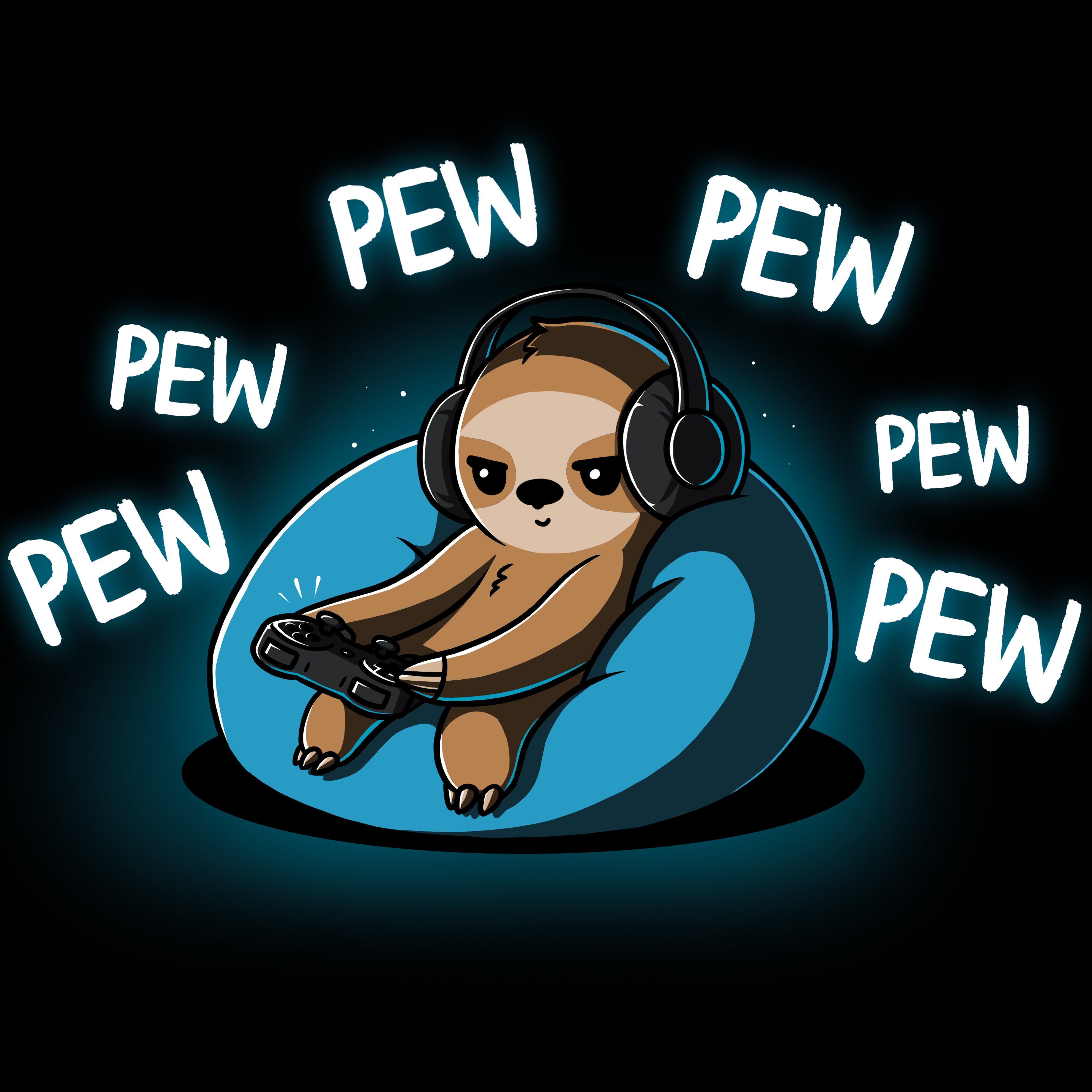 Pew Pew Sloth shirt from Tee Turtle - Daily Shirts