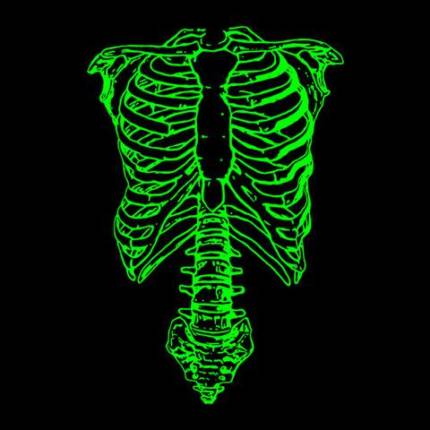Spinal Tap Green Skeleton