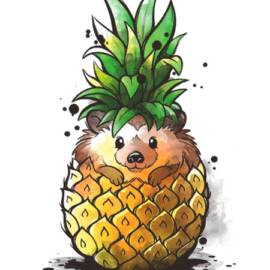 Pineapple hedgehog
