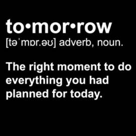 Tomorrow Definition