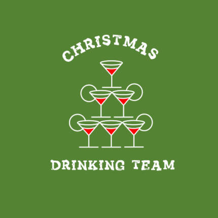 Christmas Drinking Team T-Shirt Christmas Holiday Party Drink Drinking Gift