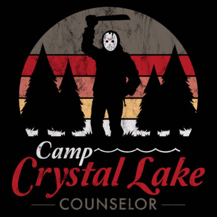 Visit Crystal Lake – Vintage Distressed – Camp Counselor – Friday the 13th