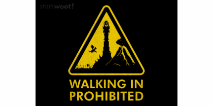 WALKING IN PROHIBITED