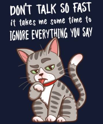 Don't talk so fast
