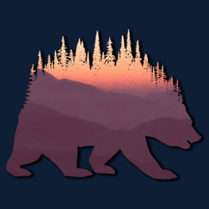 Bear and Mountains