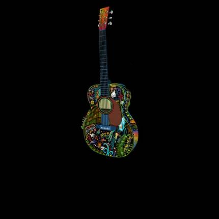 Eric’ Acoustic Full Color Martin Guitar