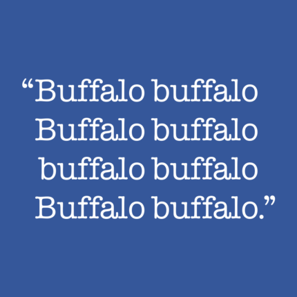 Buffalo buffalo