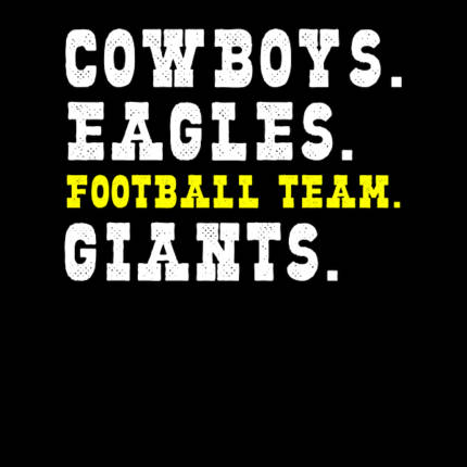Cowboys. eagles. football team. giants. Washington Football Team