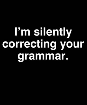Correcting your grammar