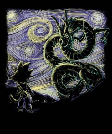 Shenron in the starrynight