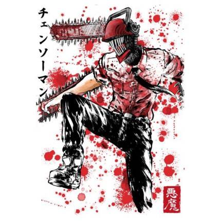 Chainsaw man sumi e
