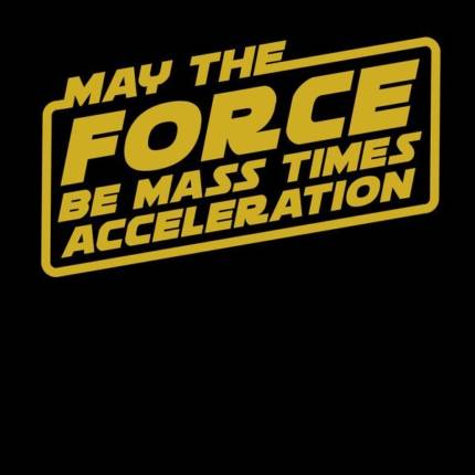 Mass times acceleration