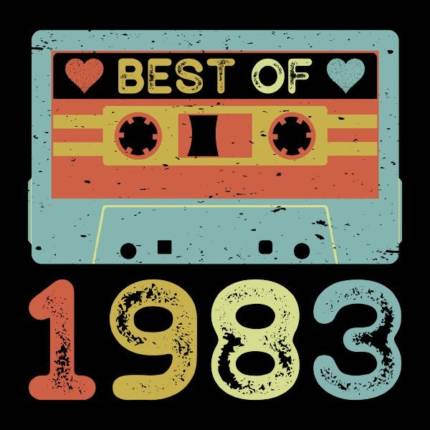 40th Birthday Best of 1983 Cassette Tape Vintage