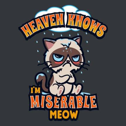 Heaven knows I’m Miserable Meow
