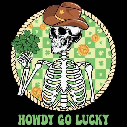 Howdy Go Lucky Western Skeleton