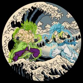 Gogeta vs Broly The Fight Great Wave
