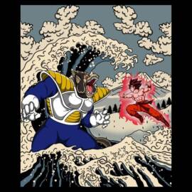 Son Goku vs Oozaru Vegeta The Fight Great Wave – V2