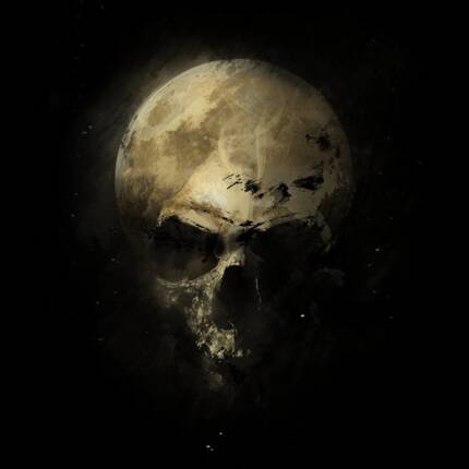 Skull and Moon