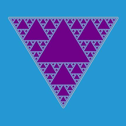 90s Triangle of Teal and Purple
